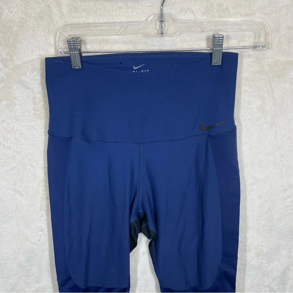 Nike Power Legend Compression Training Leggings Blue High Rise Womens medium - Picture 6 of 9
